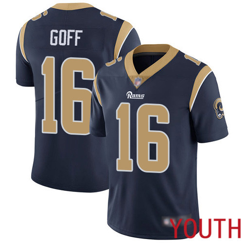 Los Angeles Rams Limited Navy Blue Youth Jared Goff Home Jersey NFL Football 16 Vapor Untouchable